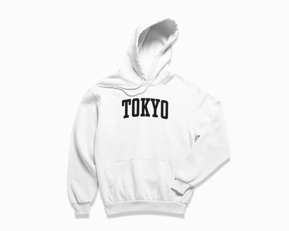 Tokyo Hoodie: Tokyo Japan Hooded Sweatshirt / College Style