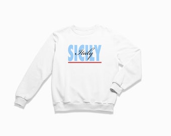 Sicily Signature Sweatshirt: Sicily Crewneck / Retro Style Sweatshirt / Vintage Inspired Sweater