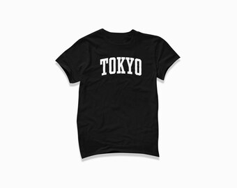 Tokyo Shirt: Tokyo Japan T-Shirt / College Style T Shirt / Vintage Inspired Short Sleeve Tee