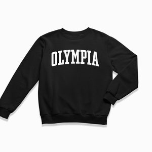 Olympia Sweatshirt: Olympia Washington Crewneck / College Style Sweatshirt / Vintage Inspired Sweater