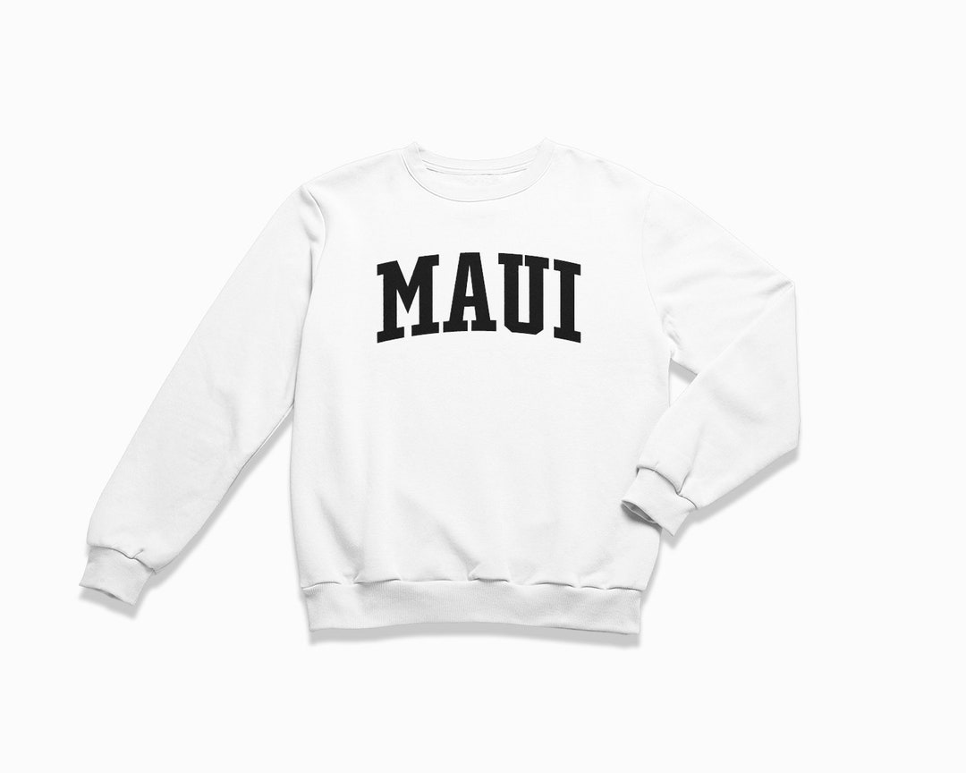 Maui Sweatshirt: Maui Hawaii Crewneck / College Style - Etsy.de