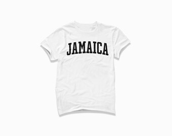 Jamaica Shirt: Jamaica T-Shirt / College Style T Shirt / Vintage Inspired Short Sleeve Tee