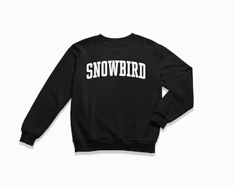 Snowbird Sweatshirt: Snowbird Crewneck / College Style Sweatshirt / Vintage Inspired Sweater