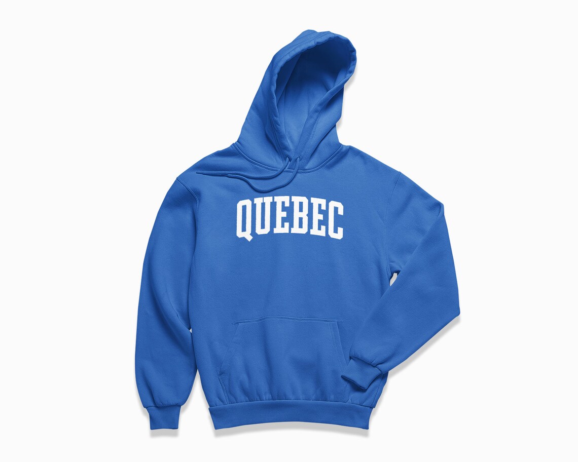 Quebec Hoodie Quebec Canada Hooded Sweatshirt / College Style Etsy