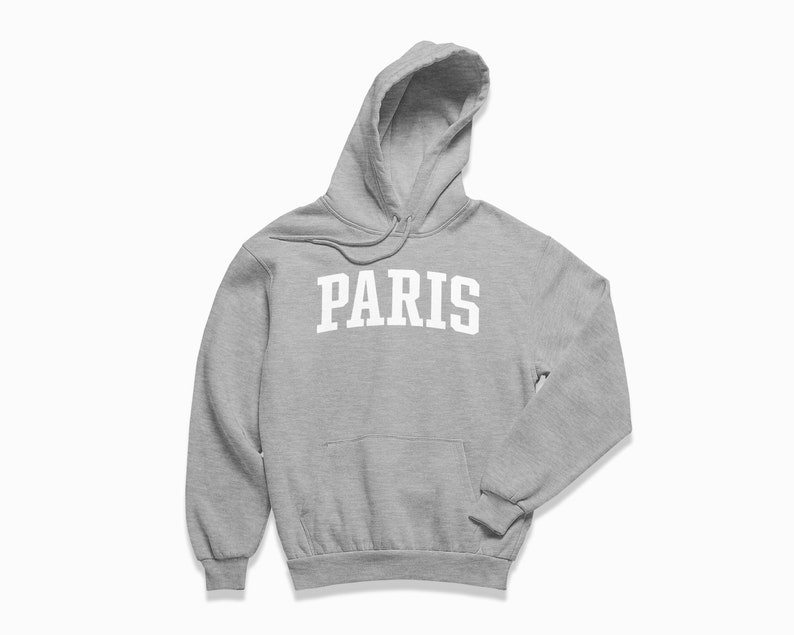 Paris Hoodie: Paris France Hooded Sweatshirt / College Style Pullover / Vintage Inspired Sweater image 3