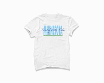 Minnesota Signature Shirt: Minnesota T-Shirt / Retro Style T Shirt / Vintage Inspired Short Sleeve Tee