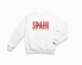 Spain Signature Sweatshirt: Spain Crewneck / Retro Style Sweatshirt / Vintage Inspired Sweater