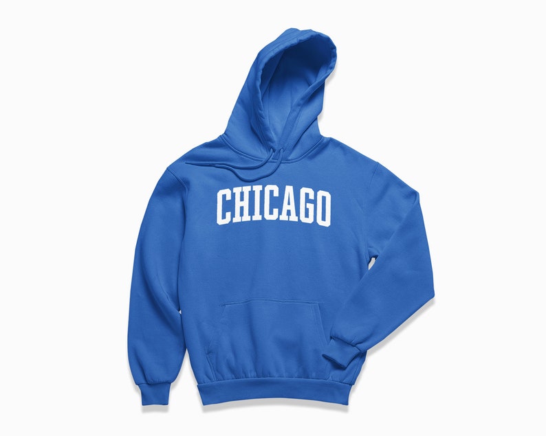 Chicago Hoodie: Chicago Illinois Kapuzenpullover / College Style Pullover / Vintage Inspirierter Pullover Bild 7