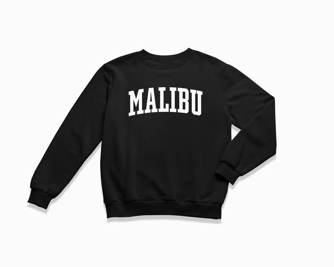 Malibu Sweatshirt: Malibu California Crewneck / College Style ...