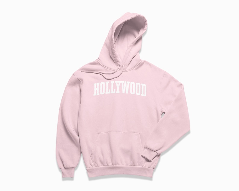 Hollywood Hoodie: Hollywood Los Angeles California Hooded Sweatshirt / College Style Pullover / Vintage Inspired Sweater image 5