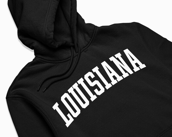 black louisiana hoodie