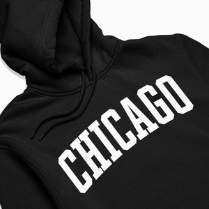 Chicago Hoodie: Chicago Illinois Kapuzenpullover / College Style Pullover / Vintage Inspirierter Pullover Bild 2