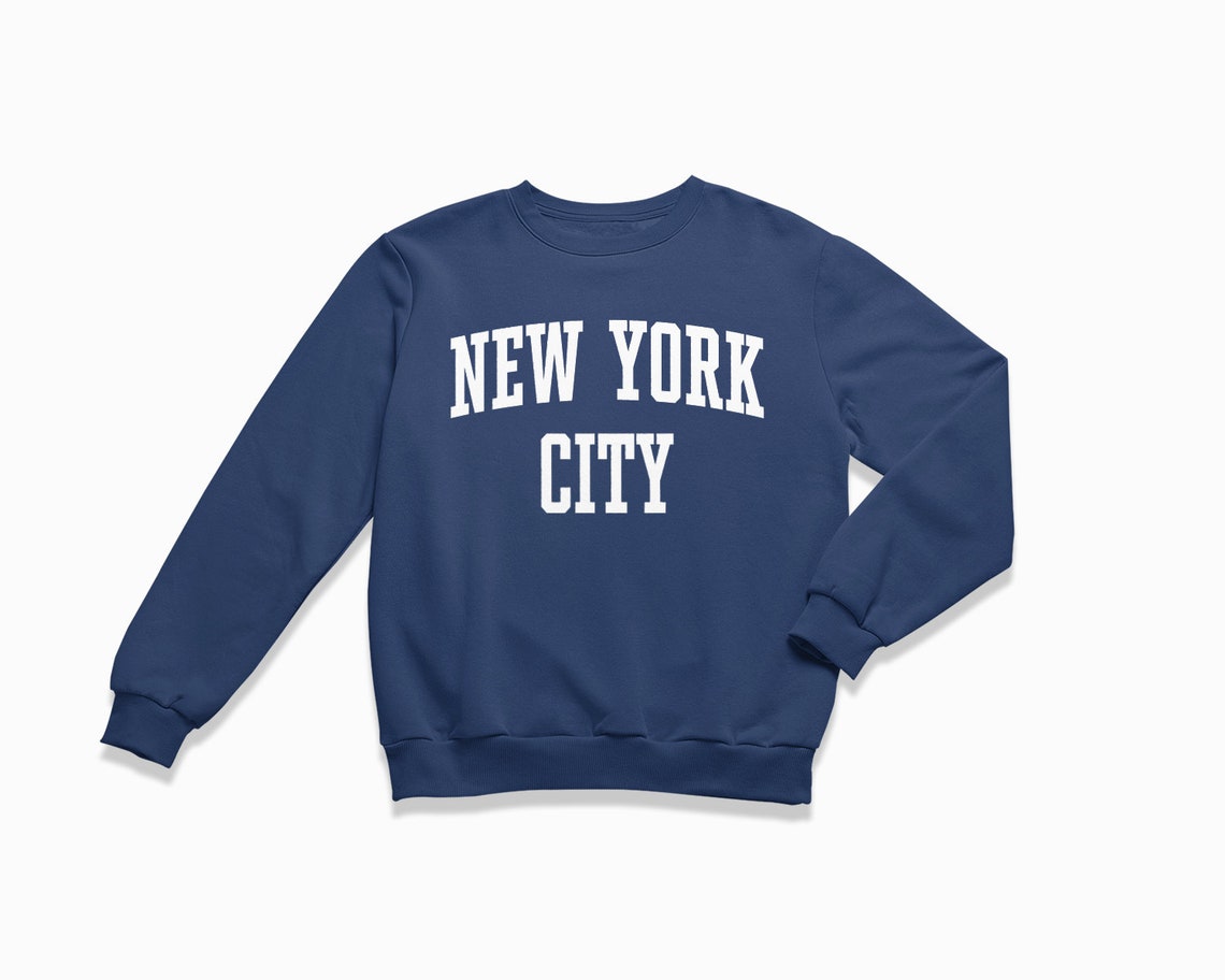 New York City Sweatshirt: NYC Crewneck / College Style - Etsy