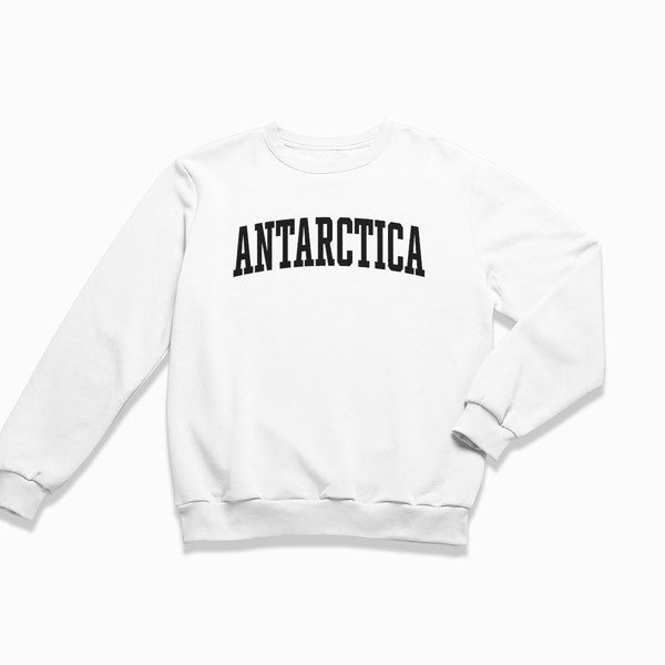 Antarctica Sweatshirt: Antarctica Crewneck / College Style Sweatshirt / Vintage Inspired Sweater