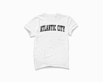 Atlantic City Shirt: Atlantic City New Jersey T-Shirt / College Style T Shirt / Vintage Inspired Short Sleeve Tee