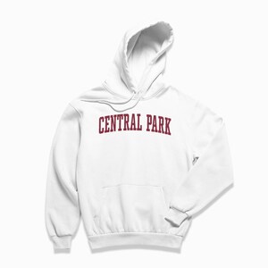 Central Park Hoodie: Central Park New York City Hooded Sweatshirt / College Style Pullover / Vintage Inspired Sweater image 6