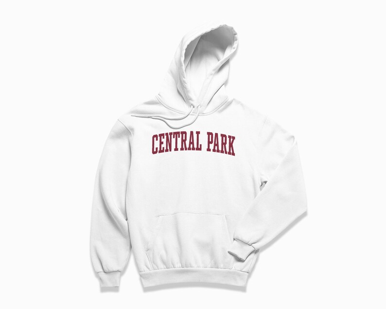 Central Park Hoodie: Central Park New York City Hooded Sweatshirt / College Style Pullover / Vintage Inspired Sweater image 6