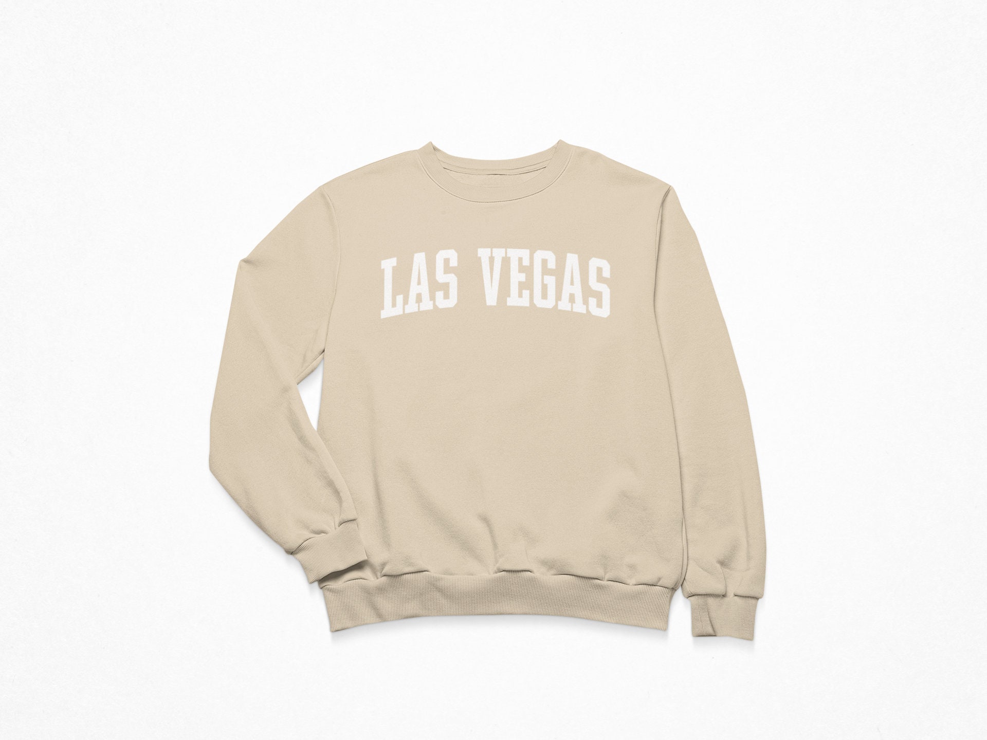 Las Vegas Unisex Crewneck Sweatshirt - Oversized Fit, 50/50 Cotton Polyester Fleece