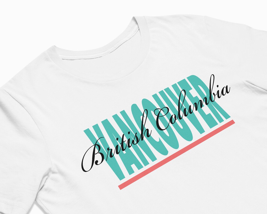 Vancouver Signature Shirt Vancouver Canada Tshirt / Retro Etsy UK