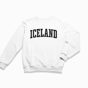 Iceland Sweatshirt: Iceland Crewneck / College Style Sweatshirt / Vintage Inspired Sweater