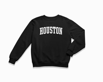 Houston Sweatshirt: Houston Texas Crewneck / College Style Sweatshirt / Vintage Inspired Sweater