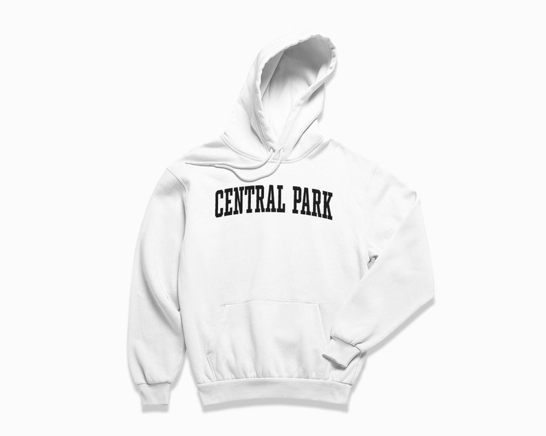Central Park Hoodie: Central Park New York City Hooded Sweatshirt / College Style Pullover / Vintage Inspired Sweater image 1