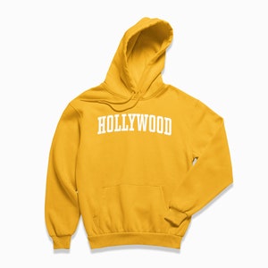 Hollywood Hoodie: Hollywood Los Angeles California Hooded Sweatshirt / College Style Pullover / Vintage Inspired Sweater image 4