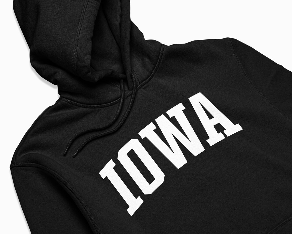 Iowa Hoodie Iowa Hooded Sweatshirt / College Style Pullover / Etsy UK
