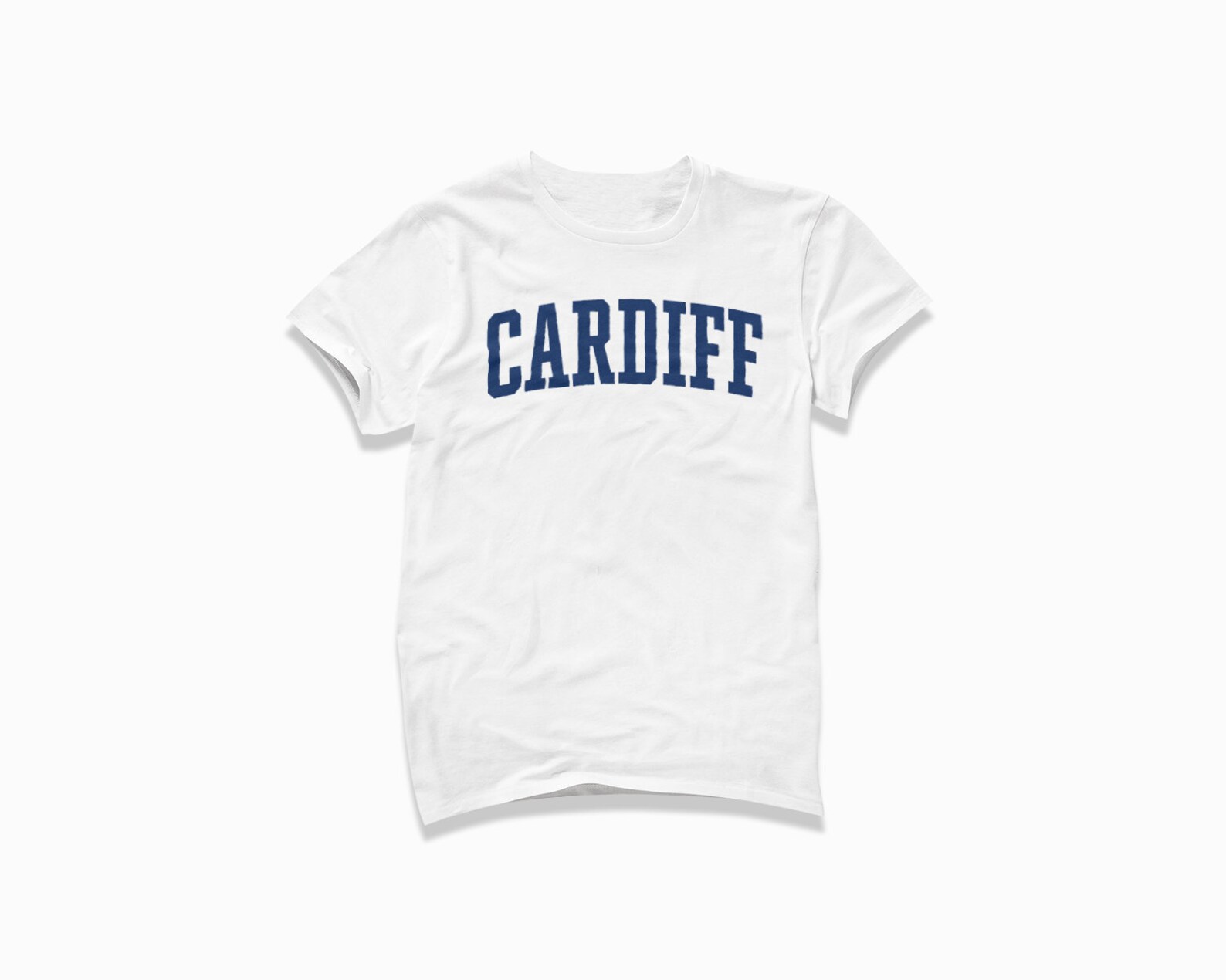 Cardiff Shirt Cardiff Wales TShirt / College Style T Shirt / Etsy
