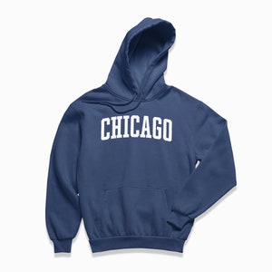 Chicago Hoodie: Chicago Illinois Kapuzenpullover / College Style Pullover / Vintage Inspirierter Pullover Bild 5