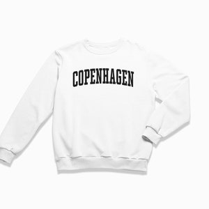 Copenhagen Sweatshirt: Copenhagen Denmark Crewneck / College Style Sweatshirt / Vintage Inspired Sweater