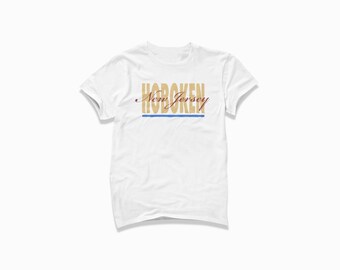 Hoboken Signature Shirt: Hoboken New Jersey T-Shirt / Retro Style T Shirt / Vintage Inspired Short Sleeve Tee