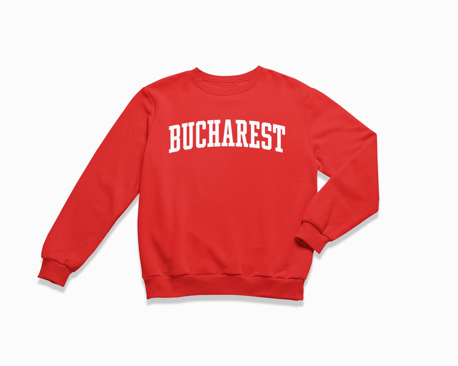 Bucharest Signature Sweatshirt Bucharest Romania Crewneck  Retro Style Sweatshirt  Vintage Inspired Sweater