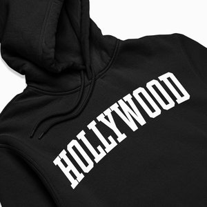 Hollywood Hoodie: Hollywood Los Angeles California Hooded Sweatshirt / College Style Pullover / Vintage Inspired Sweater image 2