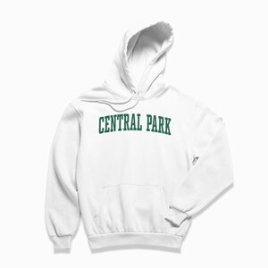 Central Park Hoodie: Central Park New York City Hooded Sweatshirt / College Style Pullover / Vintage Inspired Sweater image 4