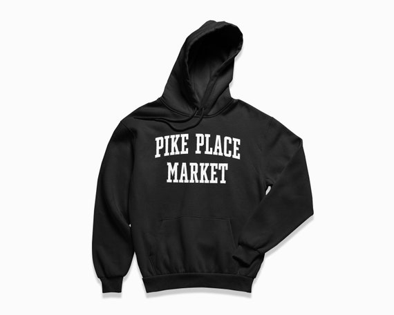 Pike Place Market Hoodie: Pike Place Market Seattle Hooded Sweatshirt /  College Style Pullover / Vintage Inspired Sweater -  Canada