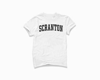 Scranton Shirt: Scranton Pennsylvania T-Shirt / College Style T Shirt / Vintage Inspired Short Sleeve Tee