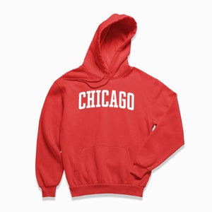 Chicago Hoodie: Chicago Illinois Kapuzenpullover / College Style Pullover / Vintage Inspirierter Pullover Bild 6