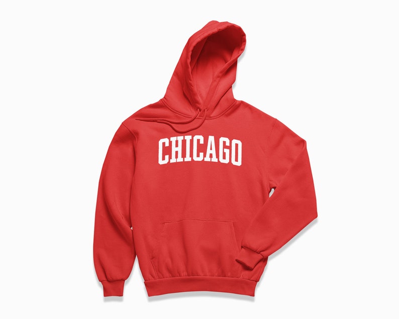Chicago Hoodie: Chicago Illinois Kapuzenpullover / College Style Pullover / Vintage Inspirierter Pullover Bild 6