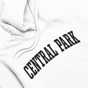 Central Park Hoodie: Central Park New York City Hooded Sweatshirt / College Style Pullover / Vintage Inspired Sweater image 2