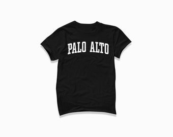 Palo Alto Shirt: Palo Alto California T-Shirt / College Style T Shirt / Vintage Inspired Short Sleeve Tee