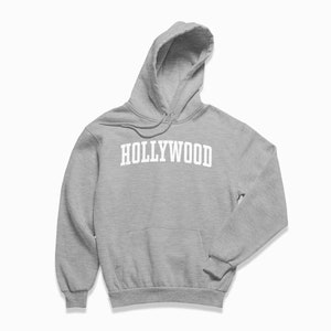 Hollywood Hoodie: Hollywood Los Angeles California Hooded Sweatshirt / College Style Pullover / Vintage Inspired Sweater image 3