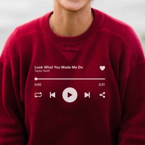 Olha o que você me fez fazer! Presente de download digital instantâneo para fãs de Taylor Swiftie! Leitor de música favorito do design artístico de roupas de camisas Swift