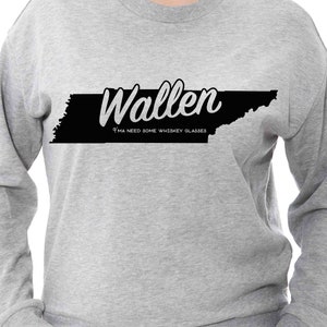Wallen Whiskey Glasses Svg Eps Dxf Png Sublimation Bundle pour un usage personnel et commercial pour fabriquer des sweat-shirts Tennessee, des chemises de musique country