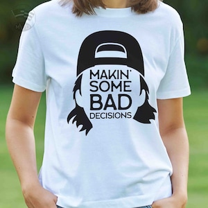 Wallen prend de mauvaises décisions Svg Eps Dxf Png Bundle pour un usage personnel et commercial pour faire des sweat-shirts de sublimation, des chemises de musique country !
