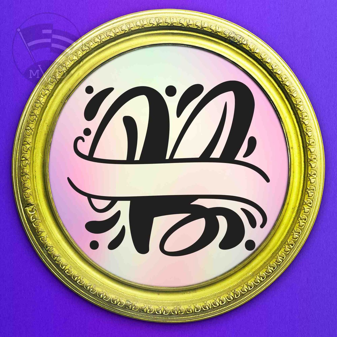 Letter B Split Monogram Svg Eps Dxf Png Bundle to Make Personal Reunion