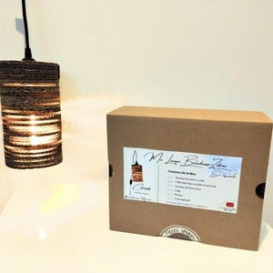 KIT Lámpara portátil, Kit creativo eco-responsable, Caja de iluminación DIY, Lámpara para montar tú mismo, Kit DIY para regalar, Regalo creativo para ella, Caja
