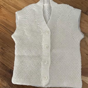Hand-crocheted vest made to order | Personalized knitted vest | Custom color