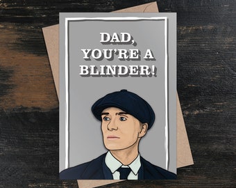 Tarjeta del Día del Padre de Peaky Blinders / Tarjeta divertida de Tommy Shelby