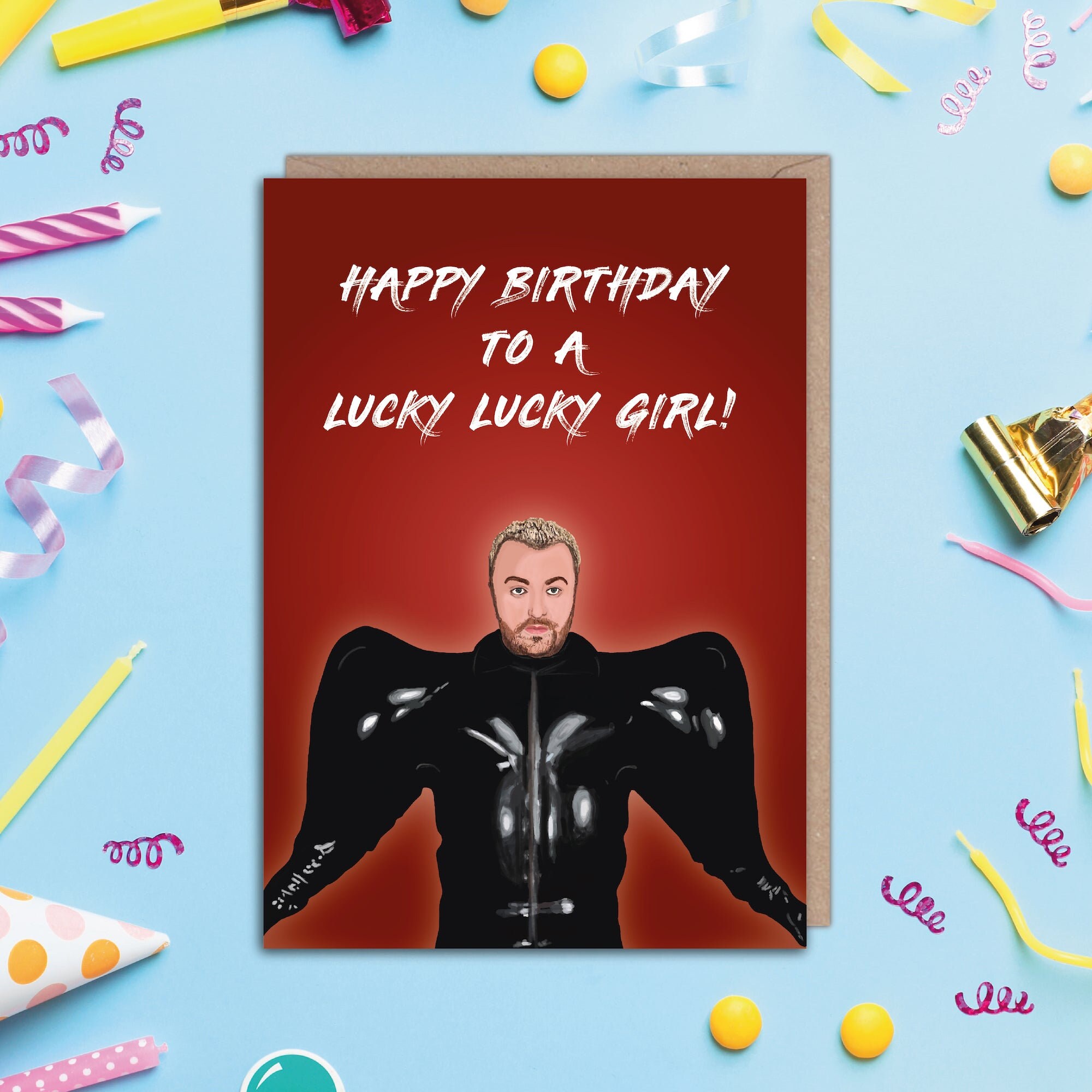 Sam Smith Birthday Card Lucky Lucky Girl Birthday Card - Etsy UK